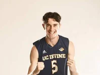 William Darcy in his UC Irvine volleyball uniform